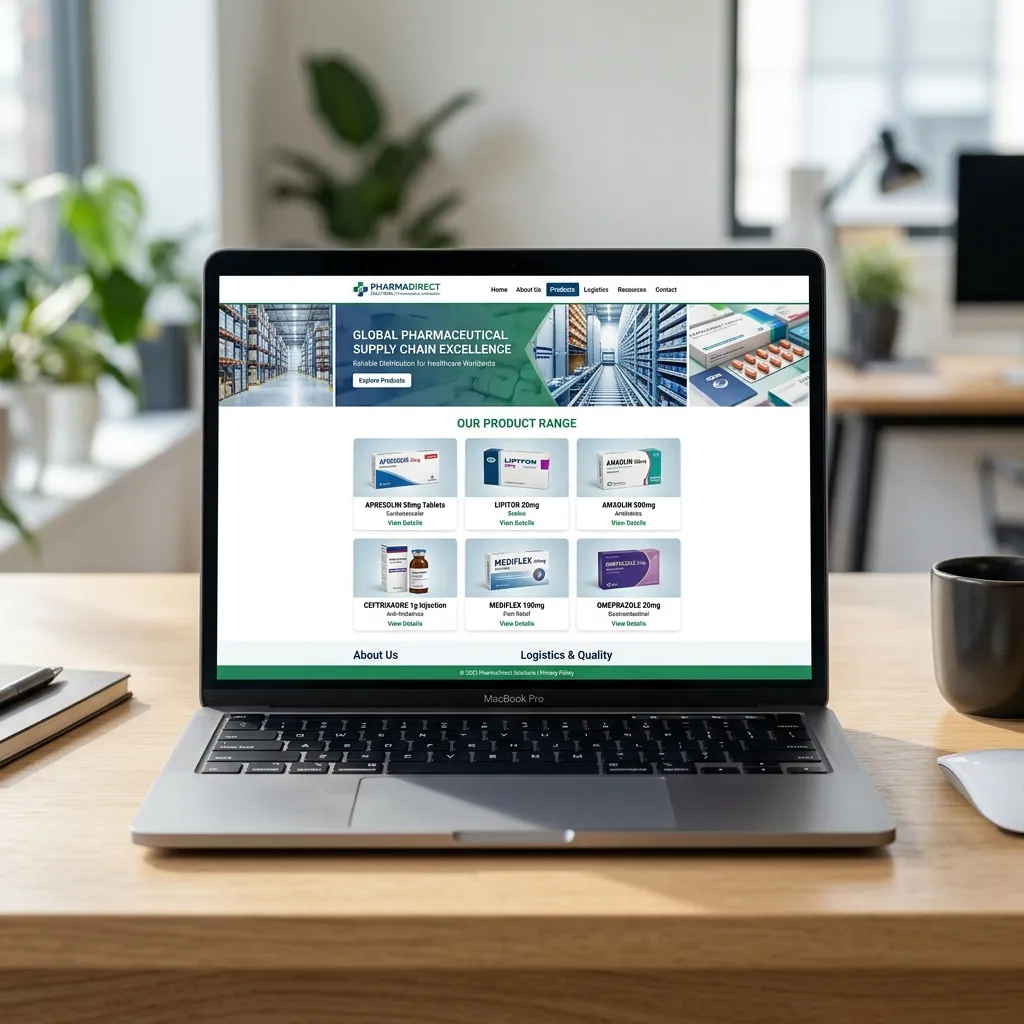 A digital front door and backend system for pharmaceutical distribution